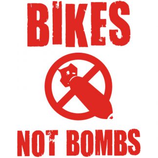 Bikes Not Bombs sticker