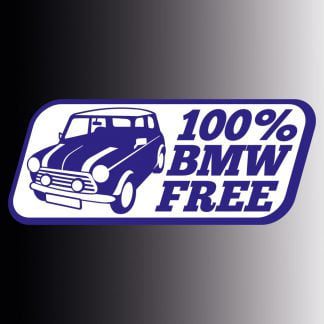 100% BMW Free Mini Sticker