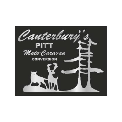 Canterbury Pitt moto-caravan conversion sticker
