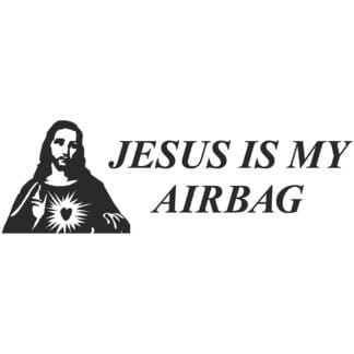 jesus is my airbag sticker