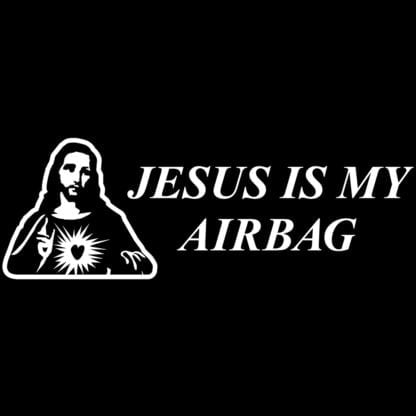 jesus is my airbag sticker