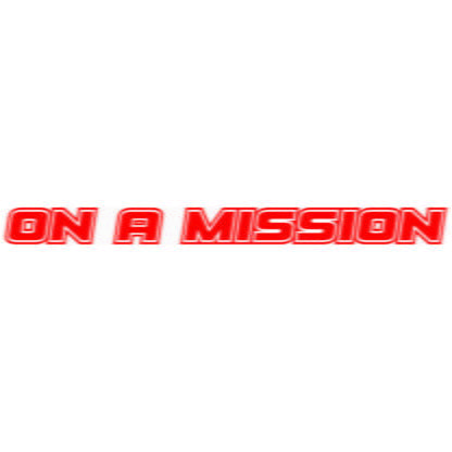 On A Mission Sticker Decal