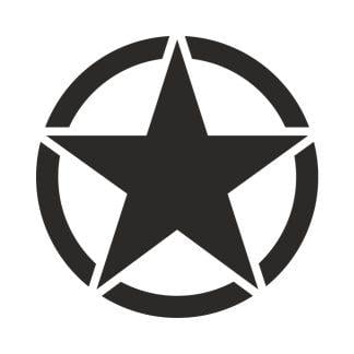 American Army Star Sticker