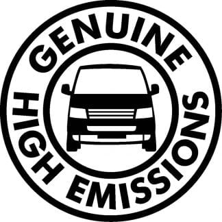 High Emissions sticker