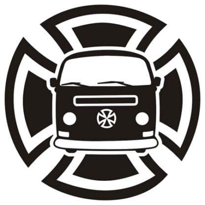 Bay Maltese Cross Sticker