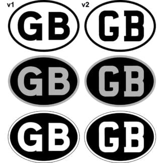 GB car sticker