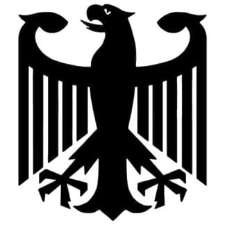 Heraldic eagle symbol sticker