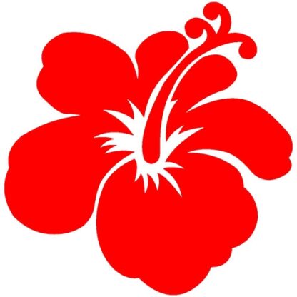 Hibiscus flower sticker
