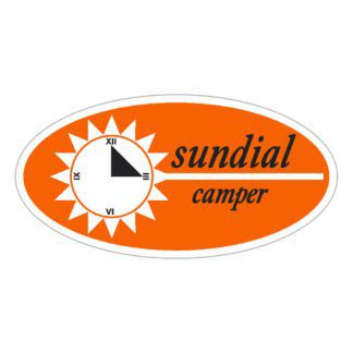 sundial camper sticker