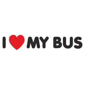 I love my VW bus sticker