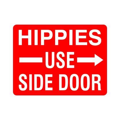 hippies use side door decal