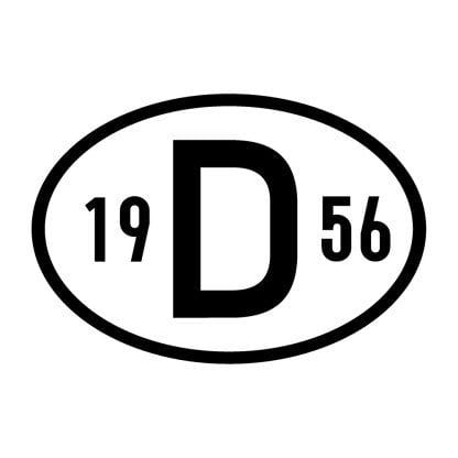 deutschland year sticker