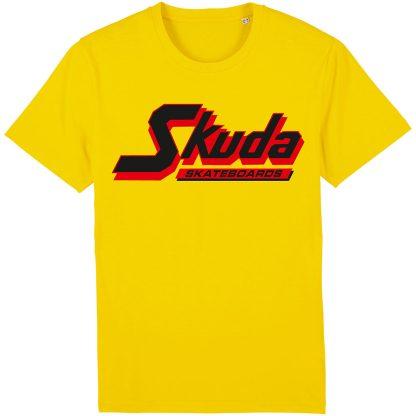 skuda skateboards yellow t shirt