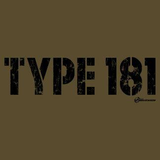Type 181 Text T-Shirt