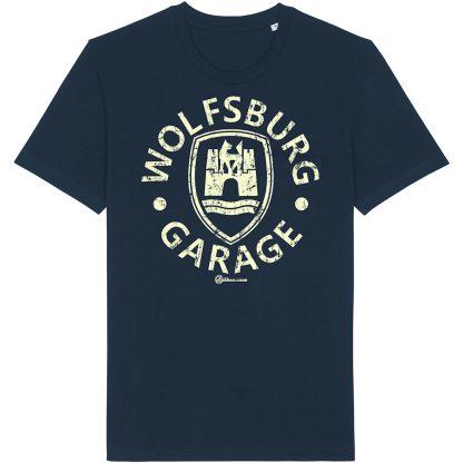 wolfsburg garage navy t shirt