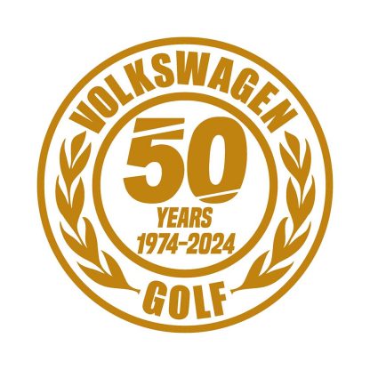 50 years vw golf sticker