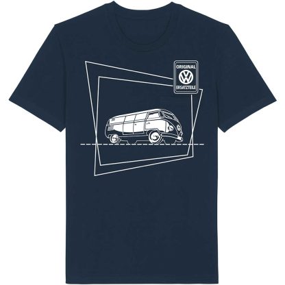 Type 1 Split Screen Navy Tee Shirt