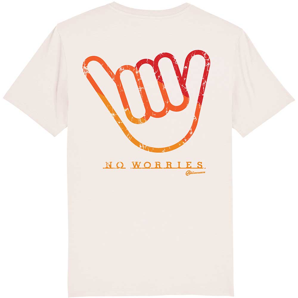 no worries hand vintage white t shirt