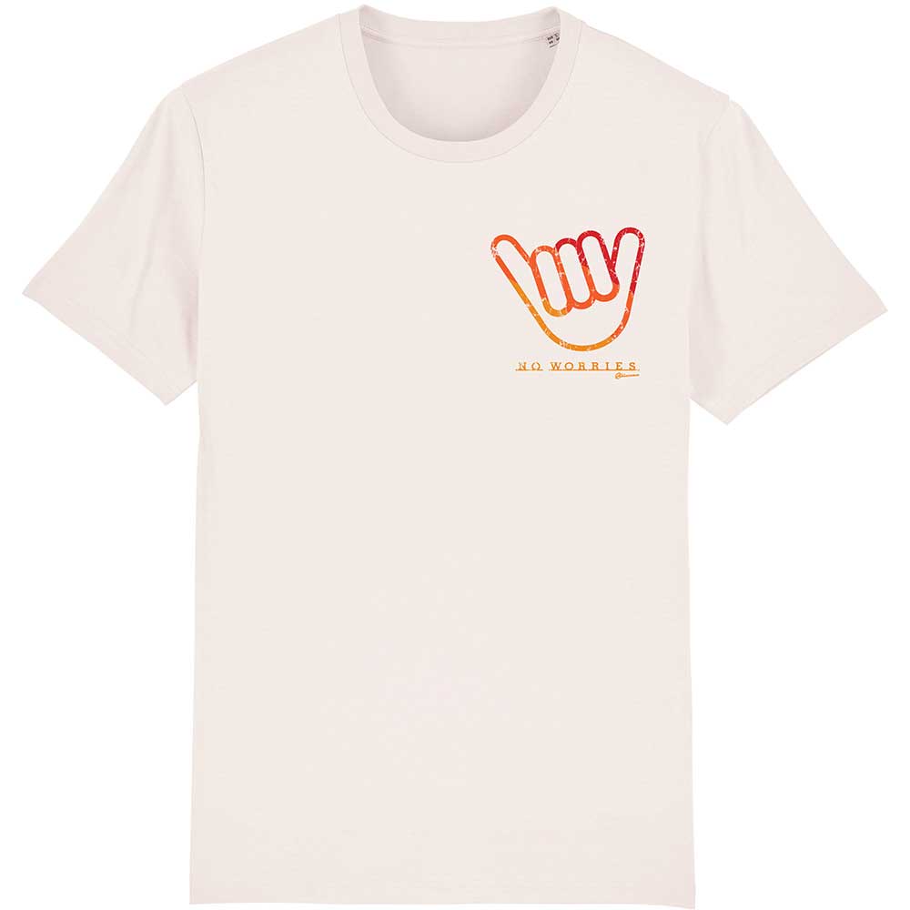 no worries hand vintage white t shirt front