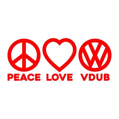 peace love vdub sticker