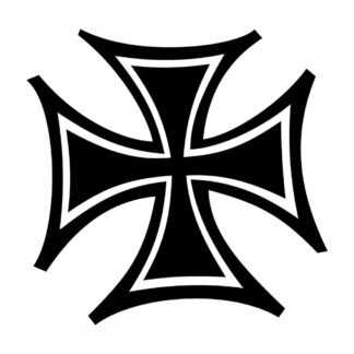 iron cross old skool sticker