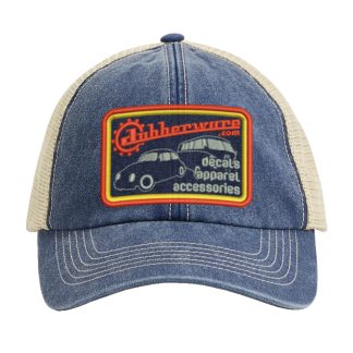vintage denim trucker cap