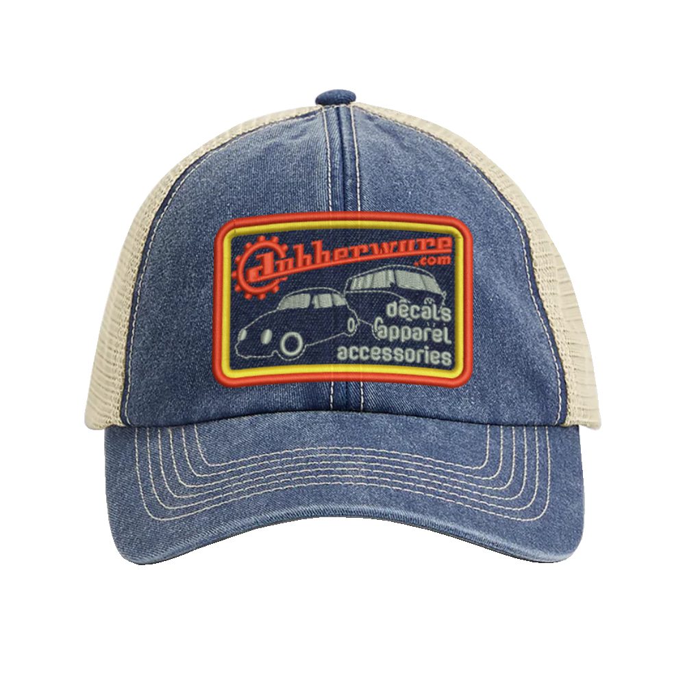 dubberware vintage denim trucker cap