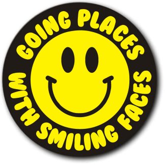 going places with smiling faces tax disc