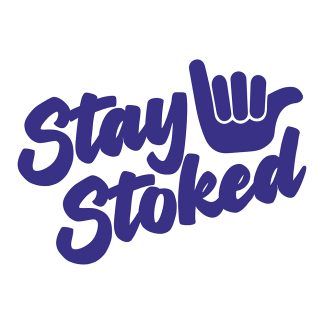 stay stoked sticker